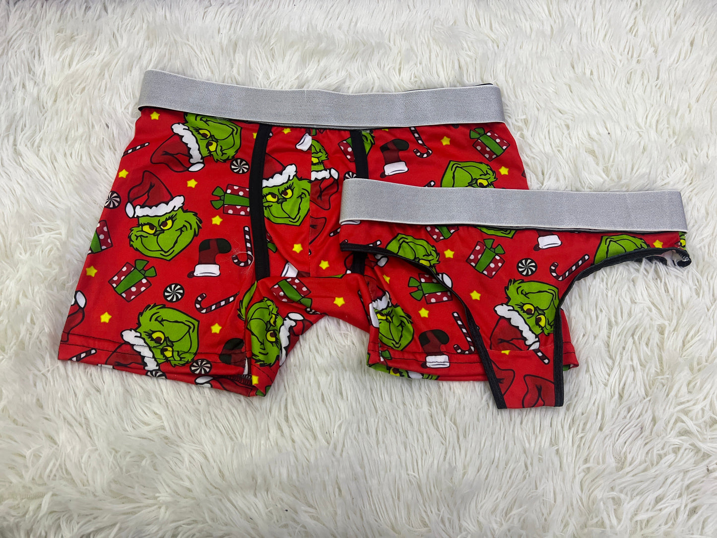 Grinch Boots Green duo unitalla con tanga