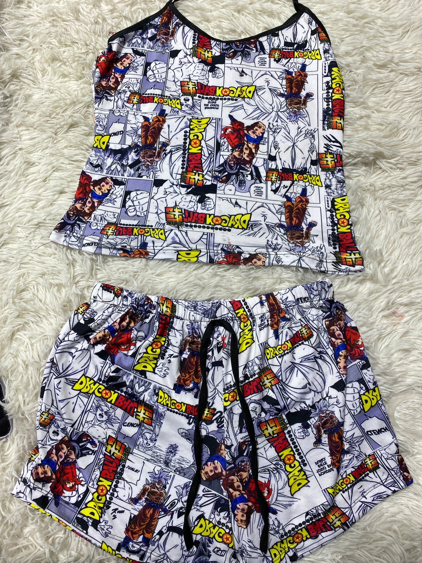 Dragón ball blusa con short