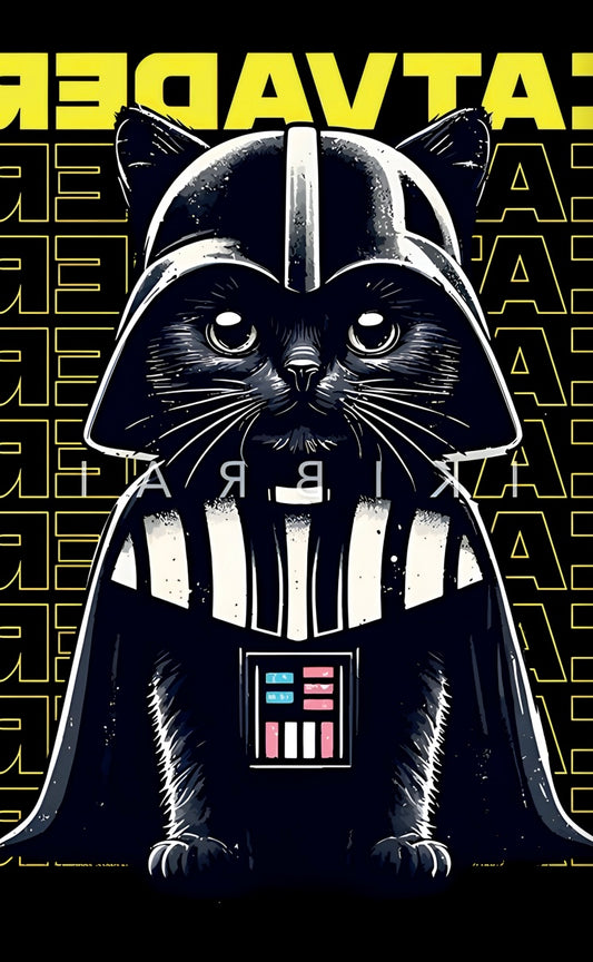 Gatito x star wars frazada