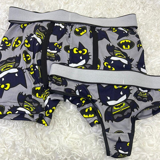 Batman Hello Kitty Gris Duo Unitalla Con Tanga