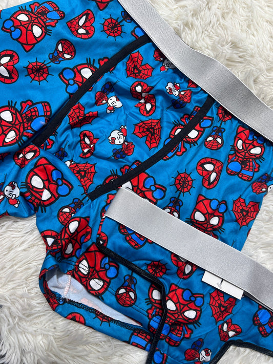 spiderkitty azul dúo XL con tanga