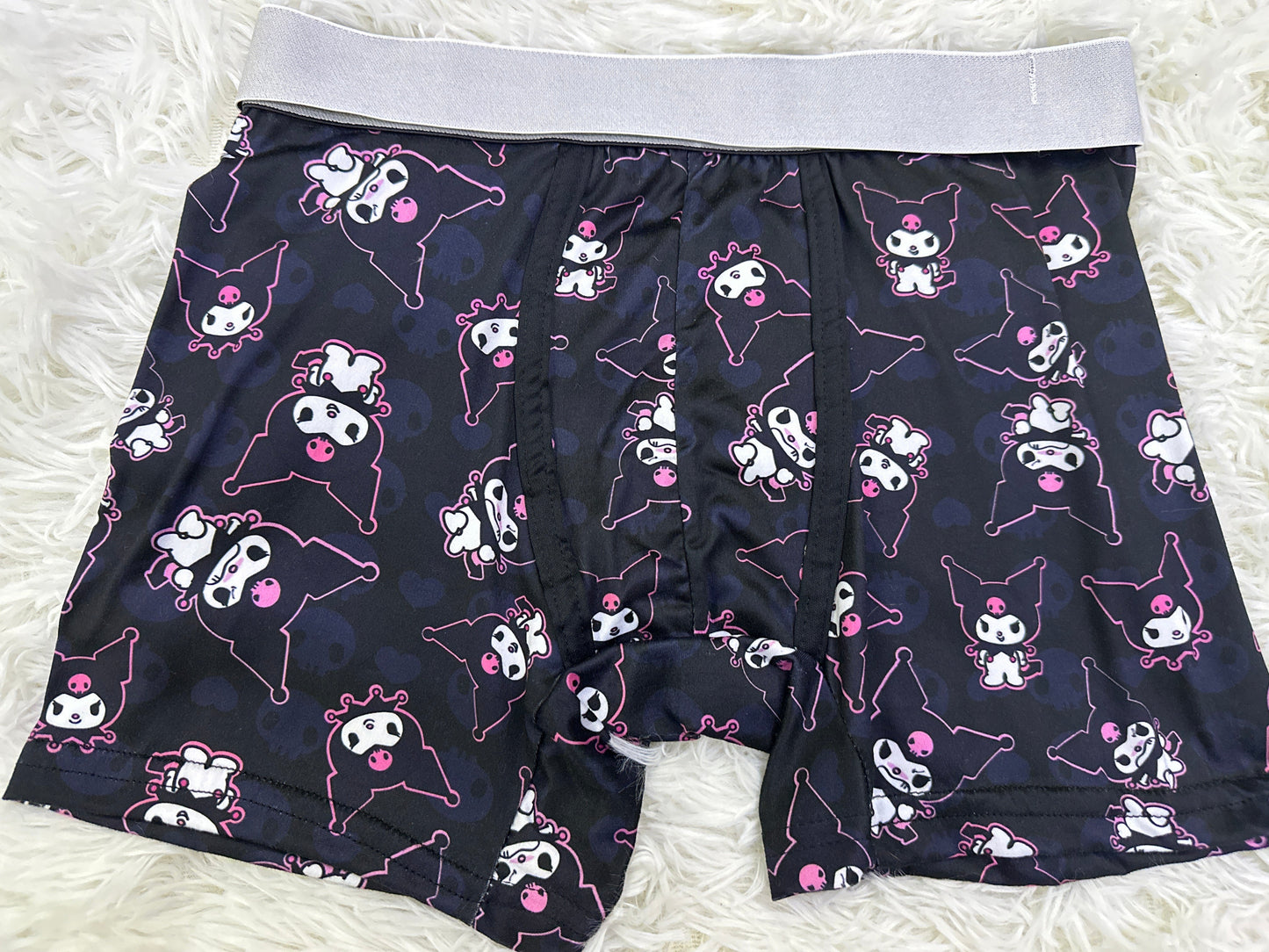 Kuromi Print Shorts Morado duo short con top