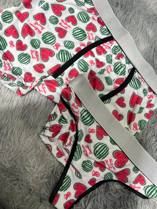 Sandia corazón boxer con tanga Unitalla