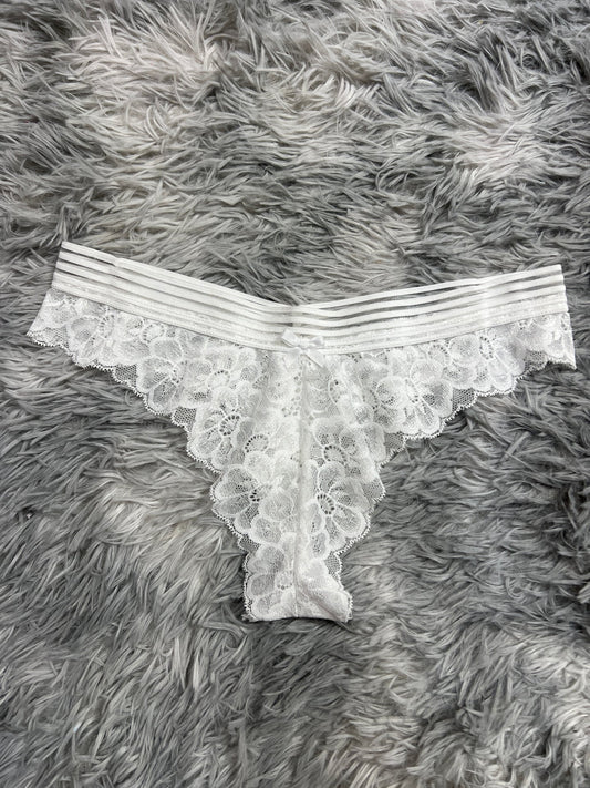 tanga de dama resorte de líneas blancas