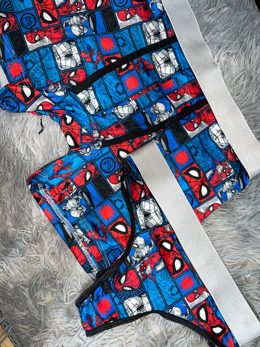 Spiderman Azul Boxer Con Tanga Unitalla Xl