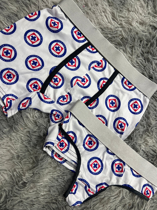 Equipo Cruz azul blanco duo Unitalla con tanga