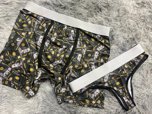 Dólar dorado duo de tanga XL