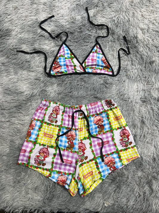 Rosita Fresita Colorida Top Con Short Unitalla De Brush