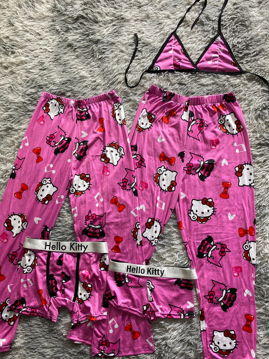 batman kitty rosa pijama 5 piezas