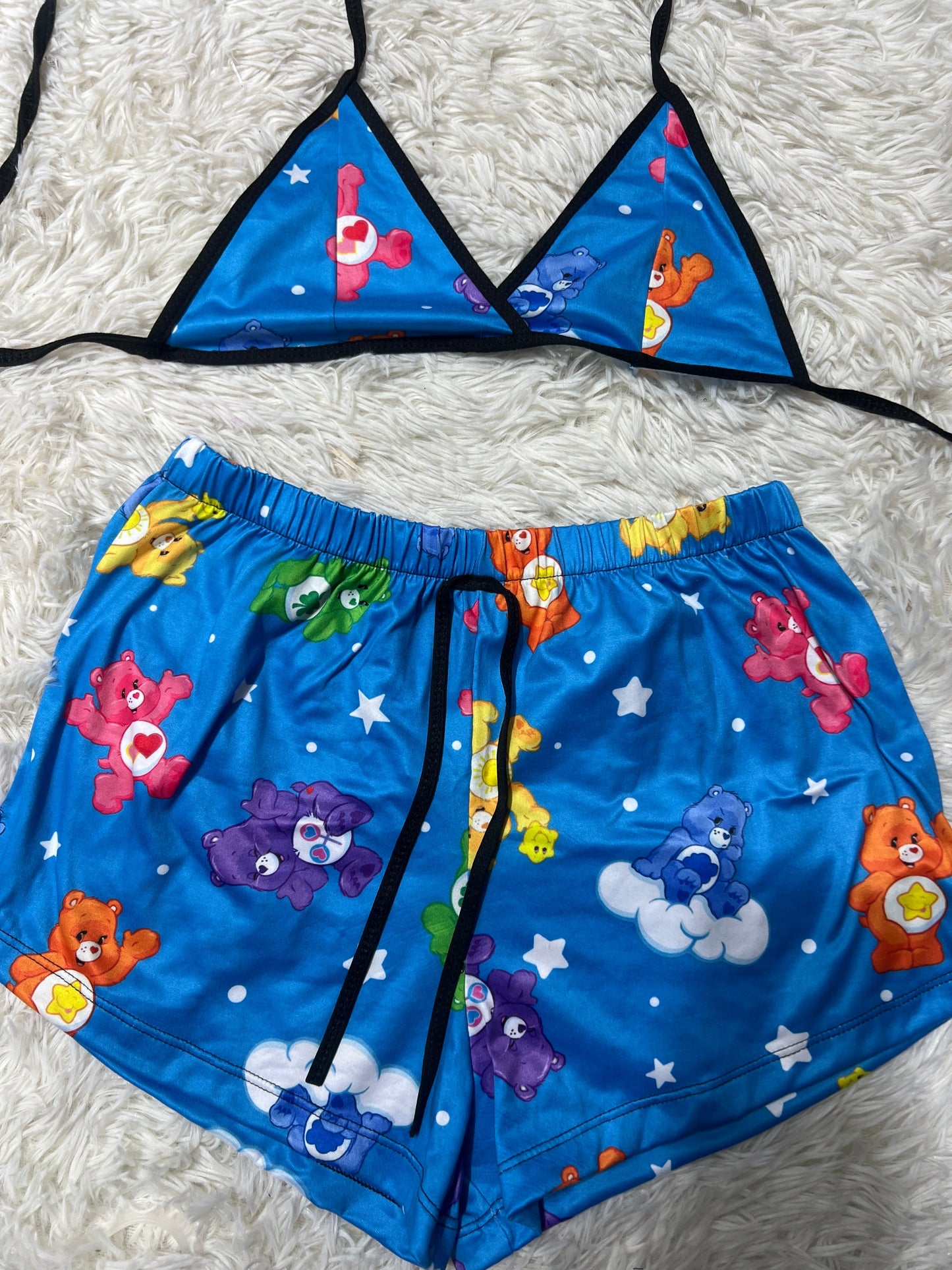 osos cariñosos azul top con short unitalla de brush