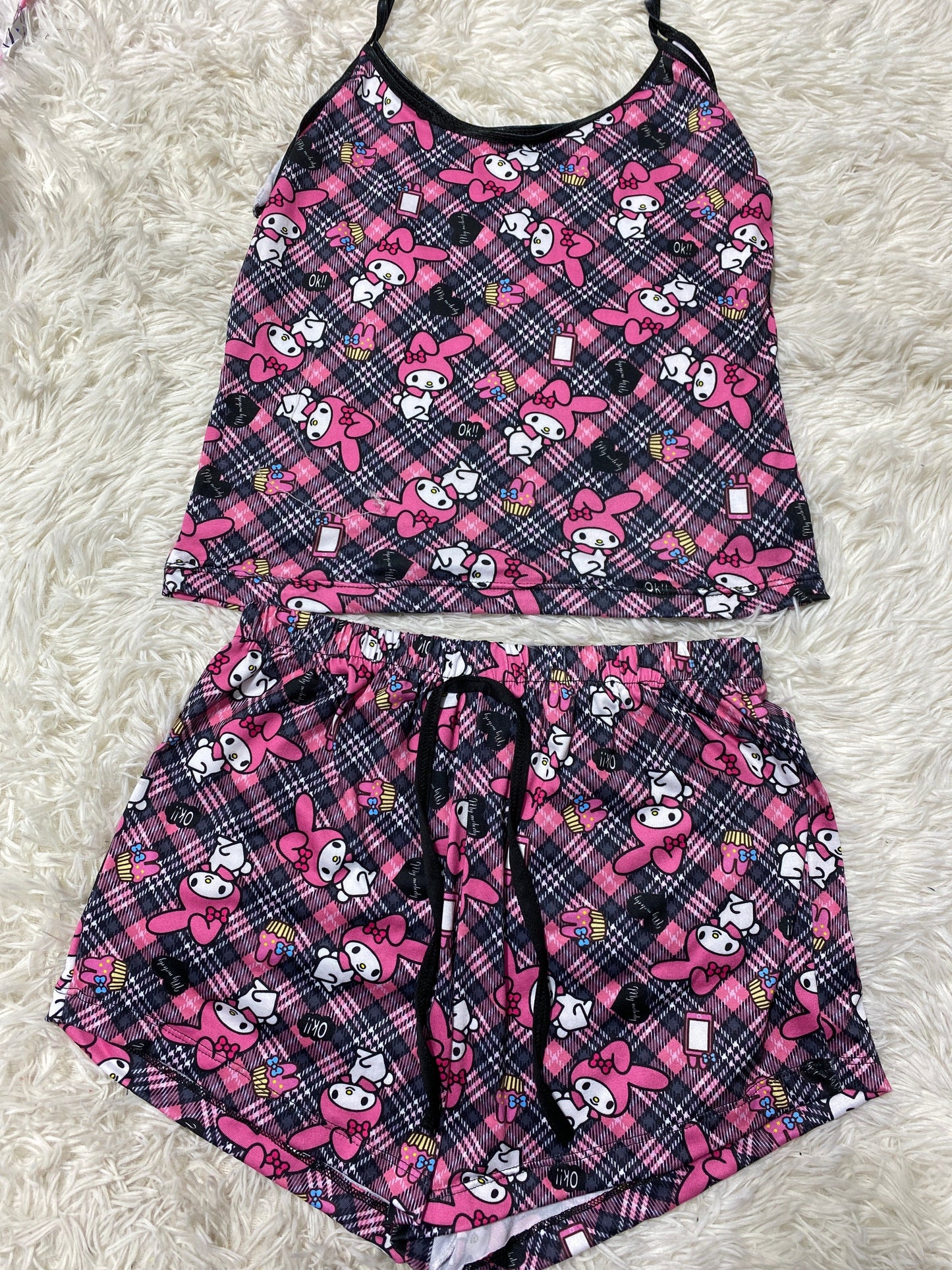 Melody rayado blusa con short
