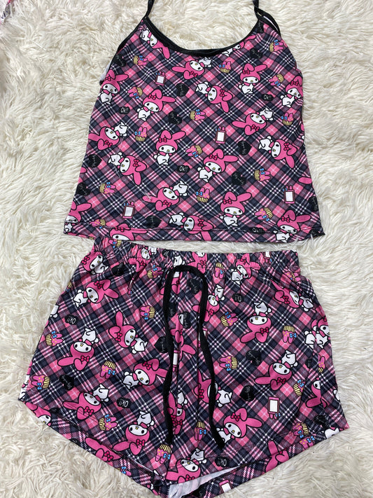 Melody Rayado Blusa Con Short