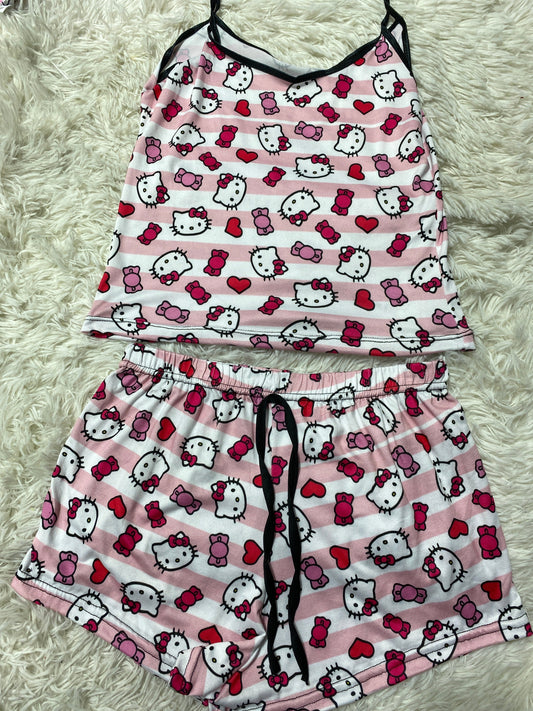 Hello Kitty Caramelos Blusa Con Short