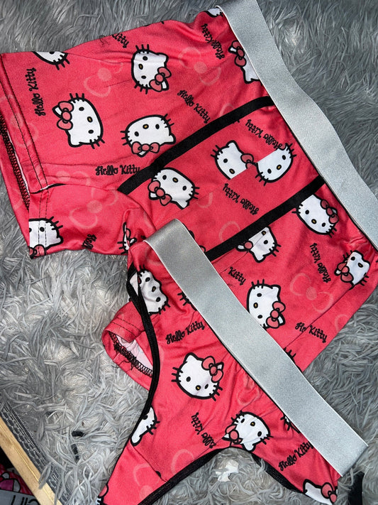 hello kitty caras boxer con tanga unitalla
