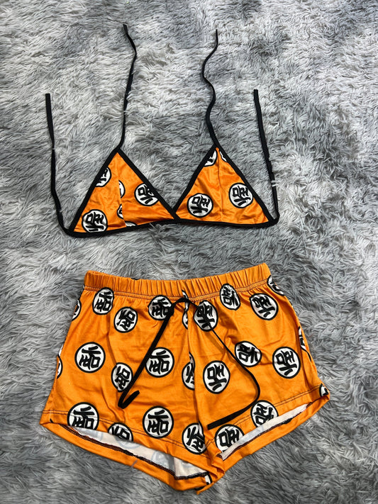 Dragon ball Top con short unitalla de brush