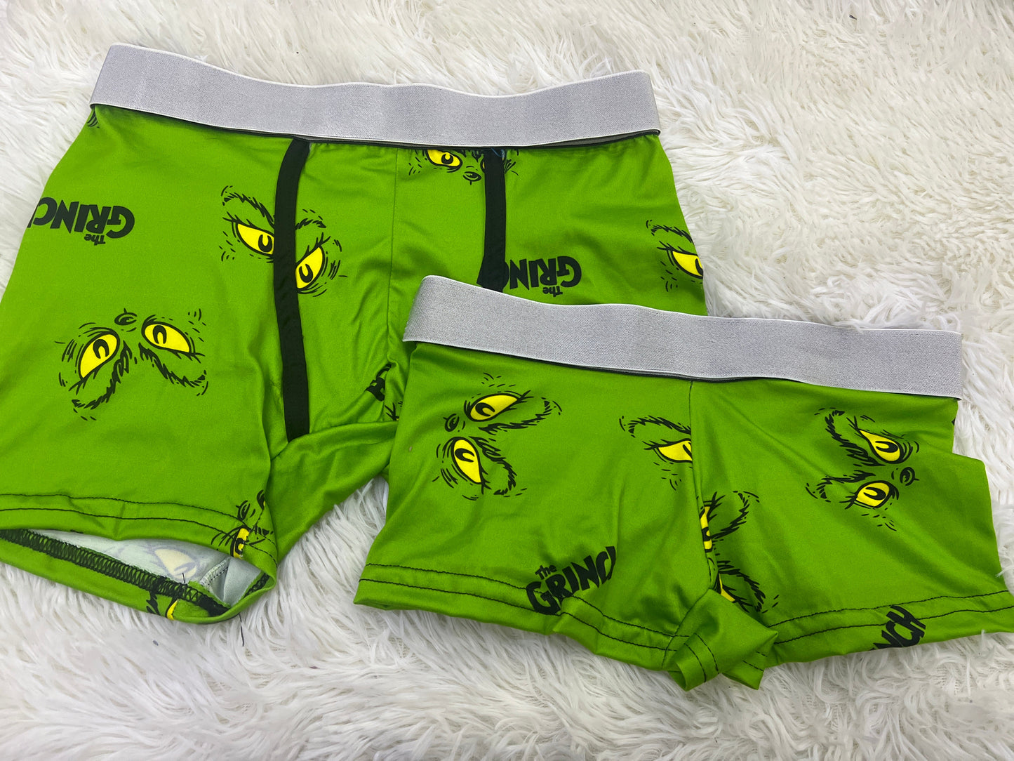 Cara Grinch Verde Duo Unitalla Con boxer.