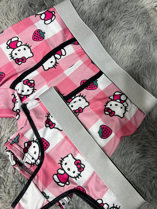 hello kitty cuadros rosas dúo