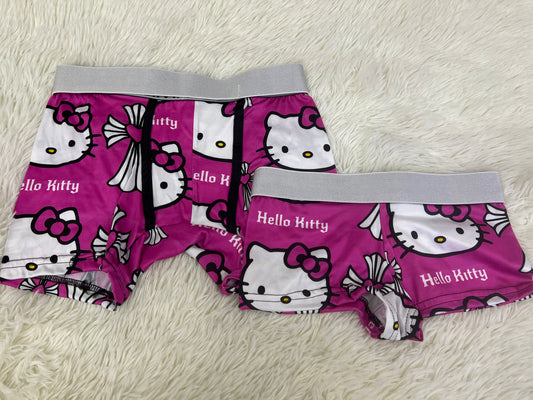 Hello Kitty Cruces Rosa Duo Unitalla Con boxer.