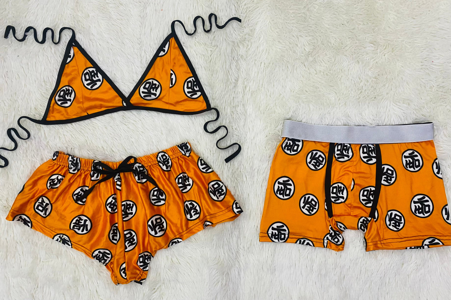 Dragon Ball Shorts Multicolor duo short con top