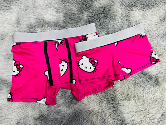 Hello Kitty Rosa Duo Unitalla Con boxer.