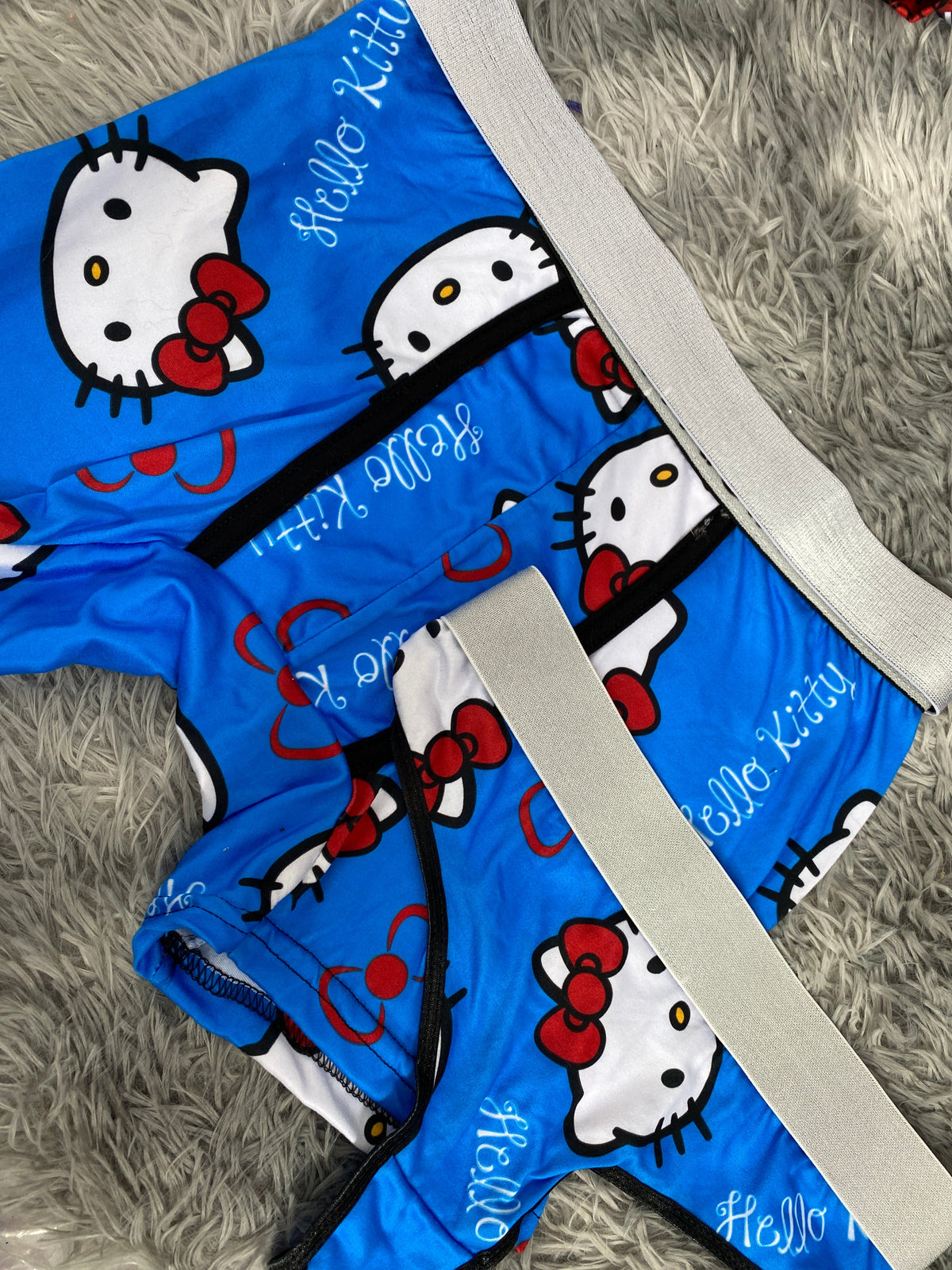 Hello kitty Caras azul Duo Unitalla Con Tanga