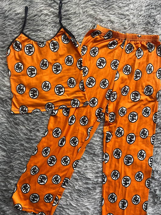 Dragon Ball Blusa Con Pantalón Pijama De Dama