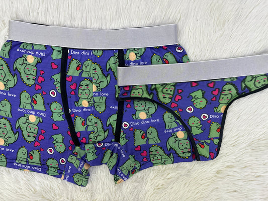 Dino Print Arcoiris Pastel Duo XL