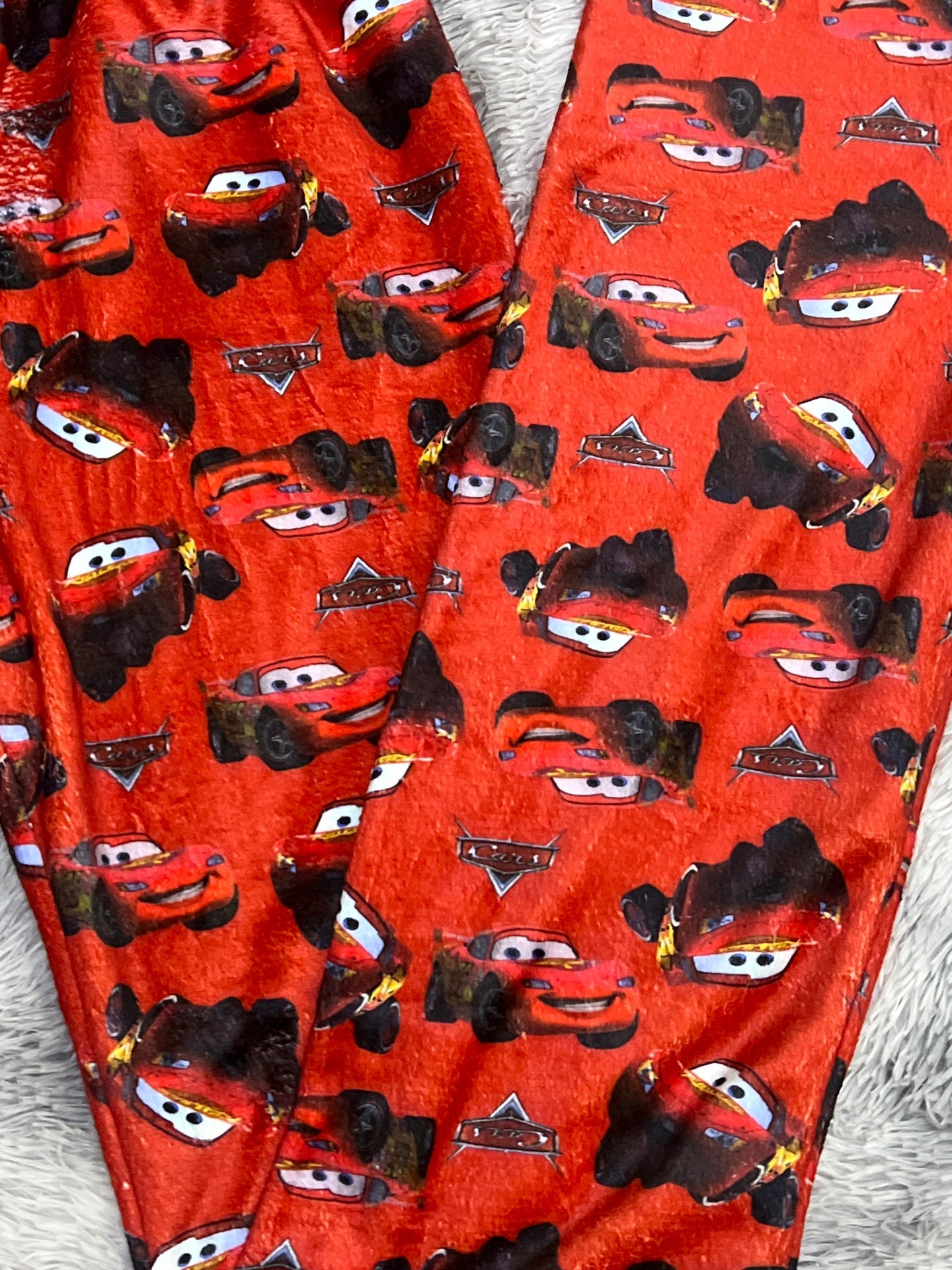 McQueen Rojo Duo De Pijama Afelpada.