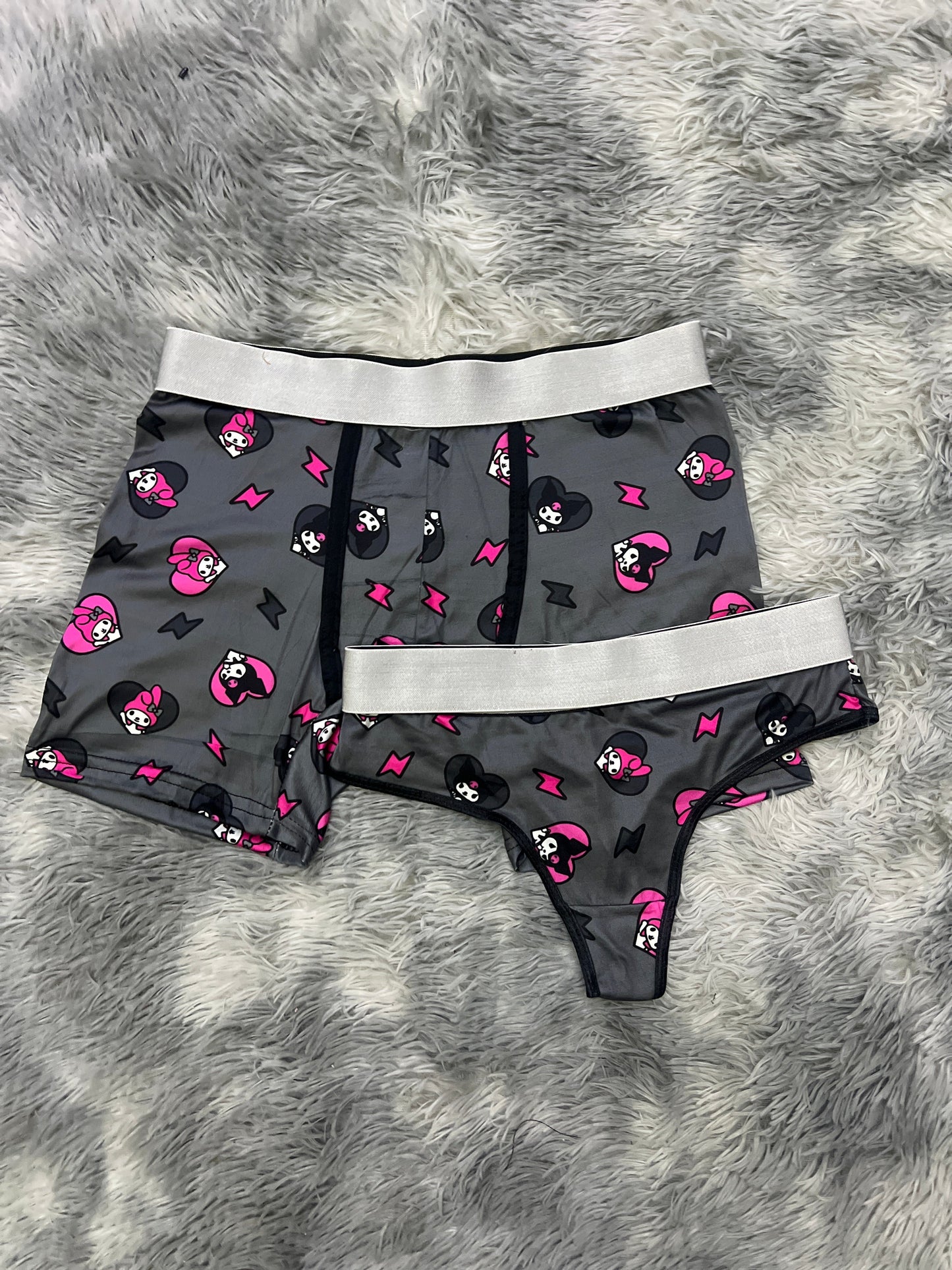 Kitty Kuromi Heart Rosa duo unitalla con tanga