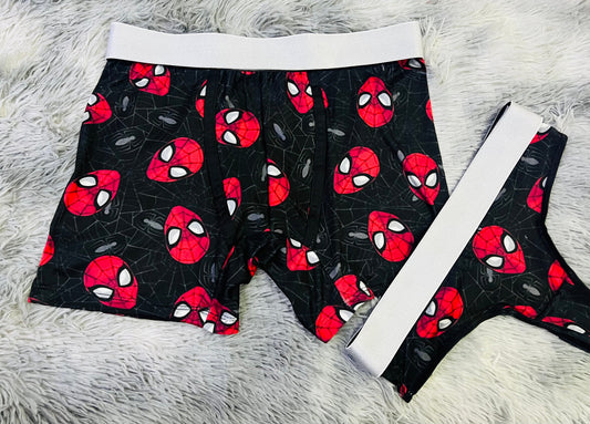 Spiderman Negro duo unitalla con tanga