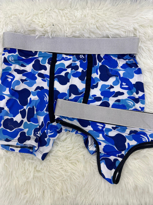 Ape Camo Azul Duo Unitalla Con Tanga