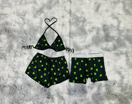 short con top y Bóxer  Ovnis