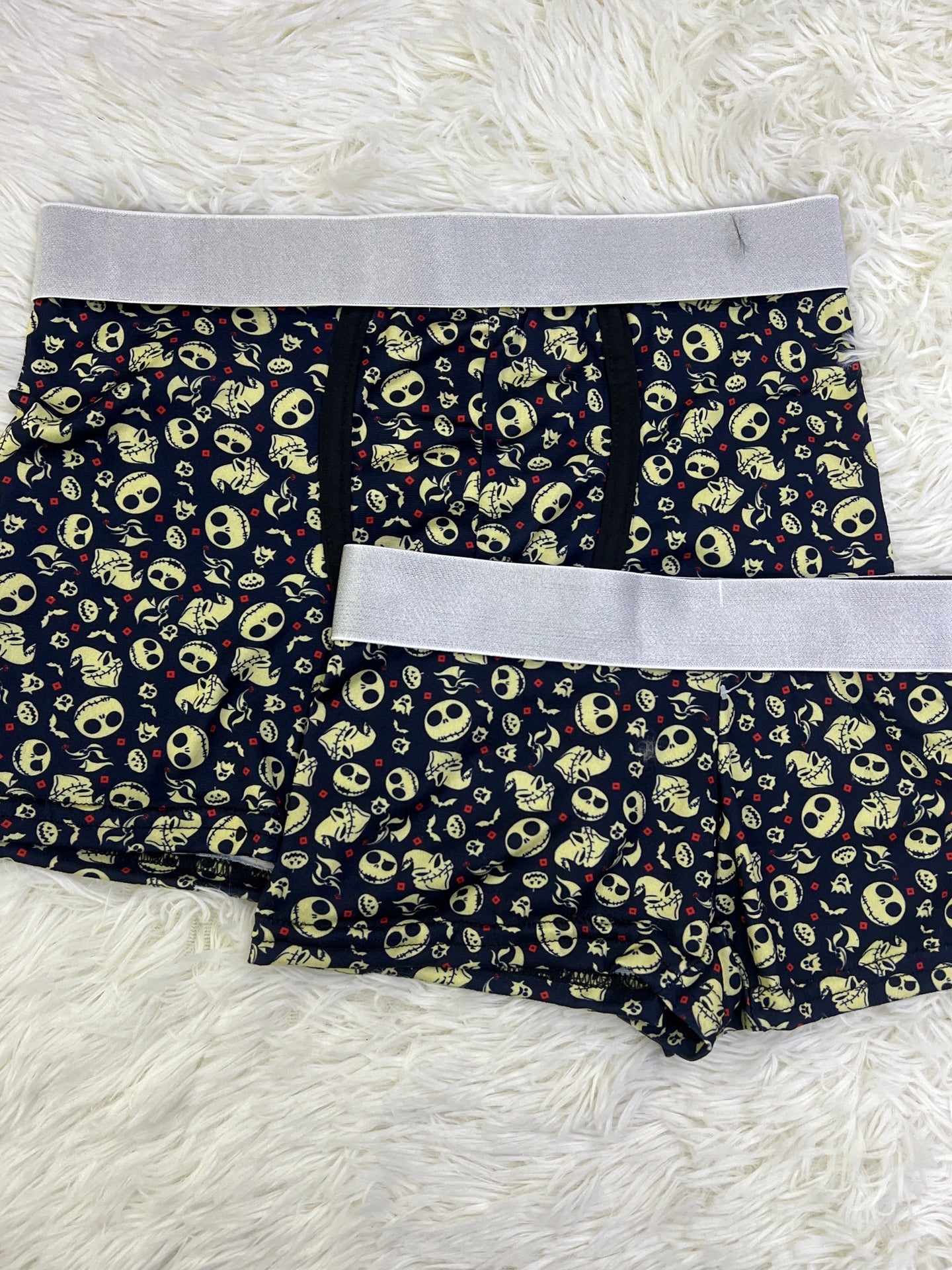 Jack y oogie boogie estampado mini boxer con boxer