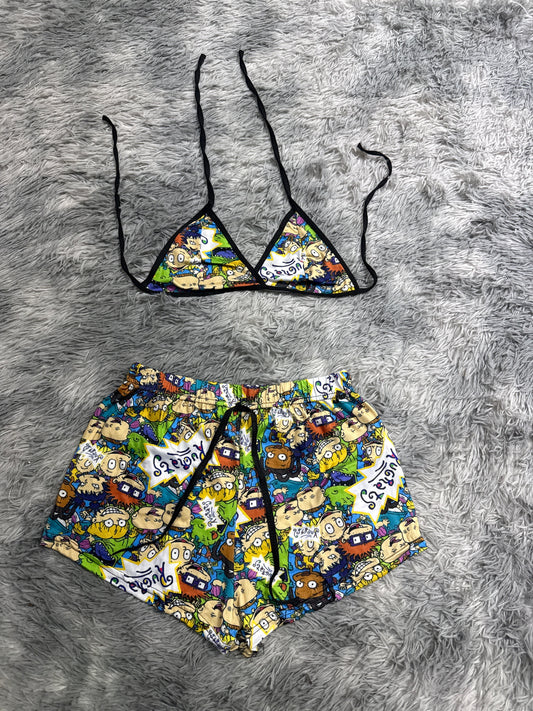 Rugrats Top Con Short Unitalla De Brush