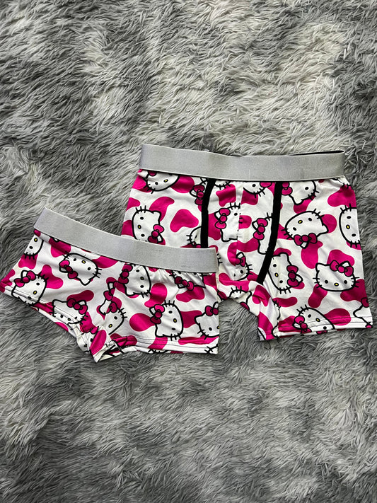 Gatito Estampado Multicolor Duo Unitalla Con boxer