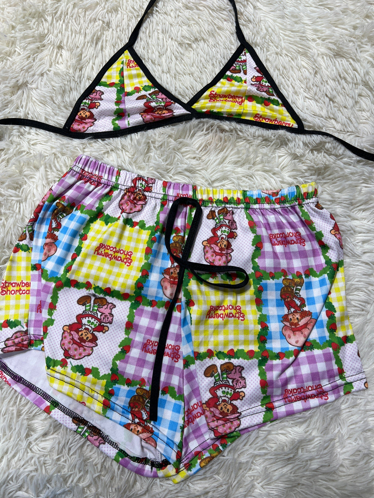 Rosita Fresita Cuadros (copy) Top Con Short Unitalla De Brush