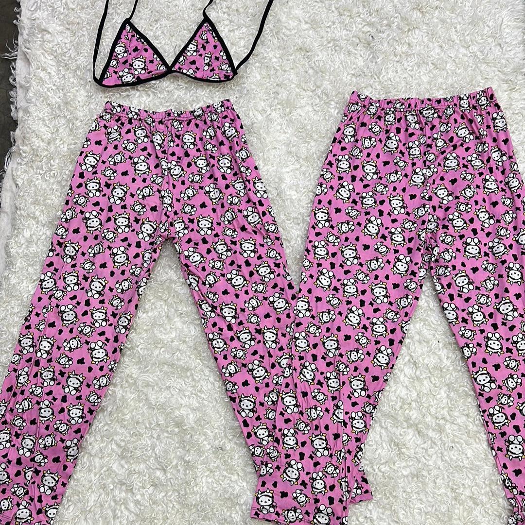 Hello kitty disguised as a cow 5 pcs pajama duo - Fundies