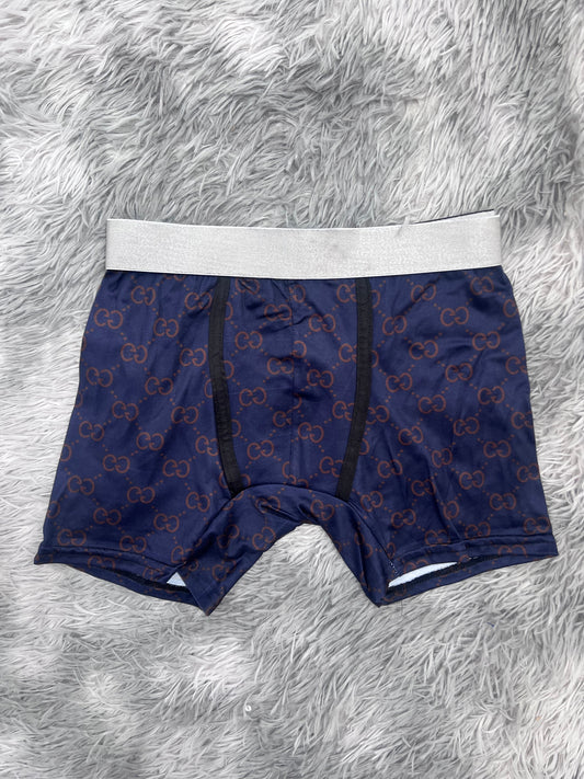Gucci Azul Marino Con Dorado Boxer De Hombre