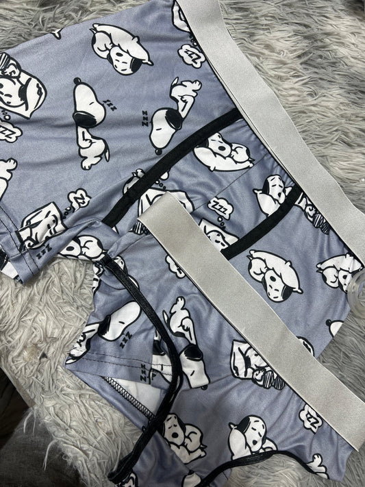 snoopy gris duo unitalla con tanga