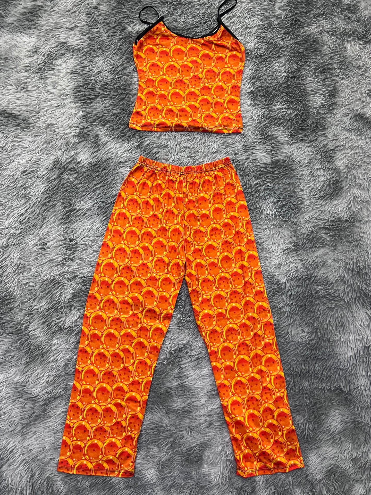 Dragon ball esferas blusa con pantalón pijama de dama