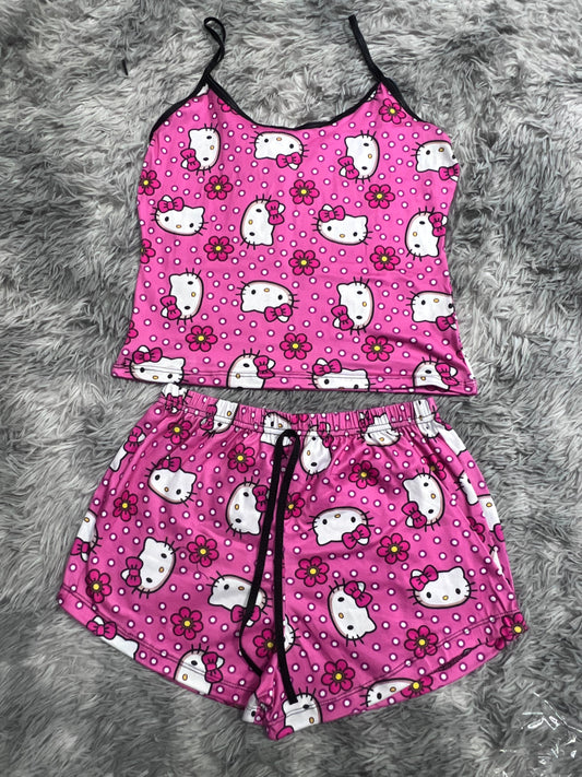 Hello Kitty Caras Blusa Con Short