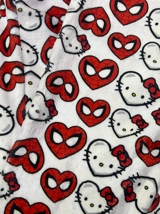 Spiderkitty Blanco Duo de pijama afelpada