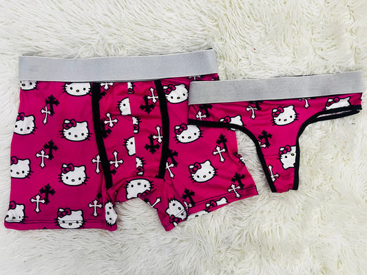 Hello Kitty Crosses Pink duo unitalla con tanga