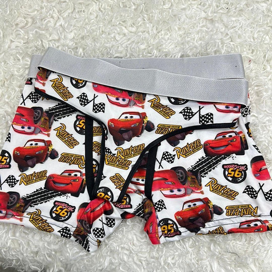 Cars McQueen Blanco Duo Unitalla Con Tanga
