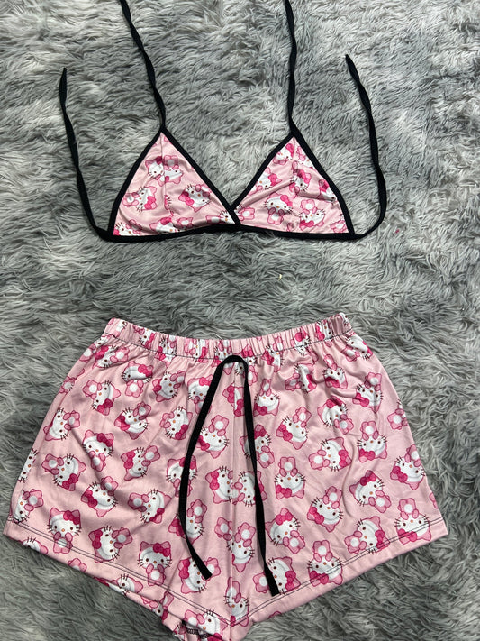 Hello kitty osita Top con short unitalla de brush