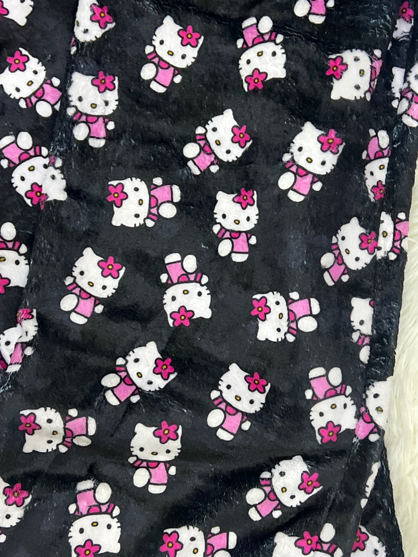 Hello kitty negra pijama afelpada duo