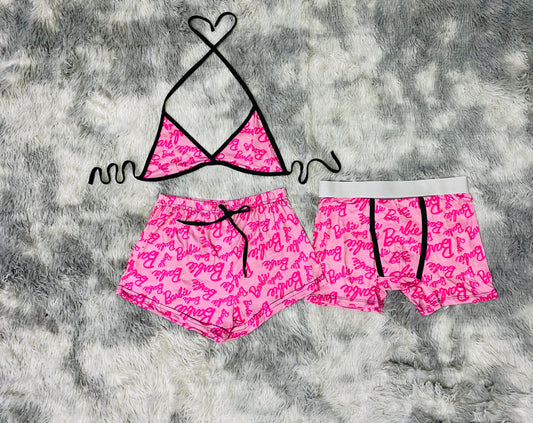 short con top Barbie