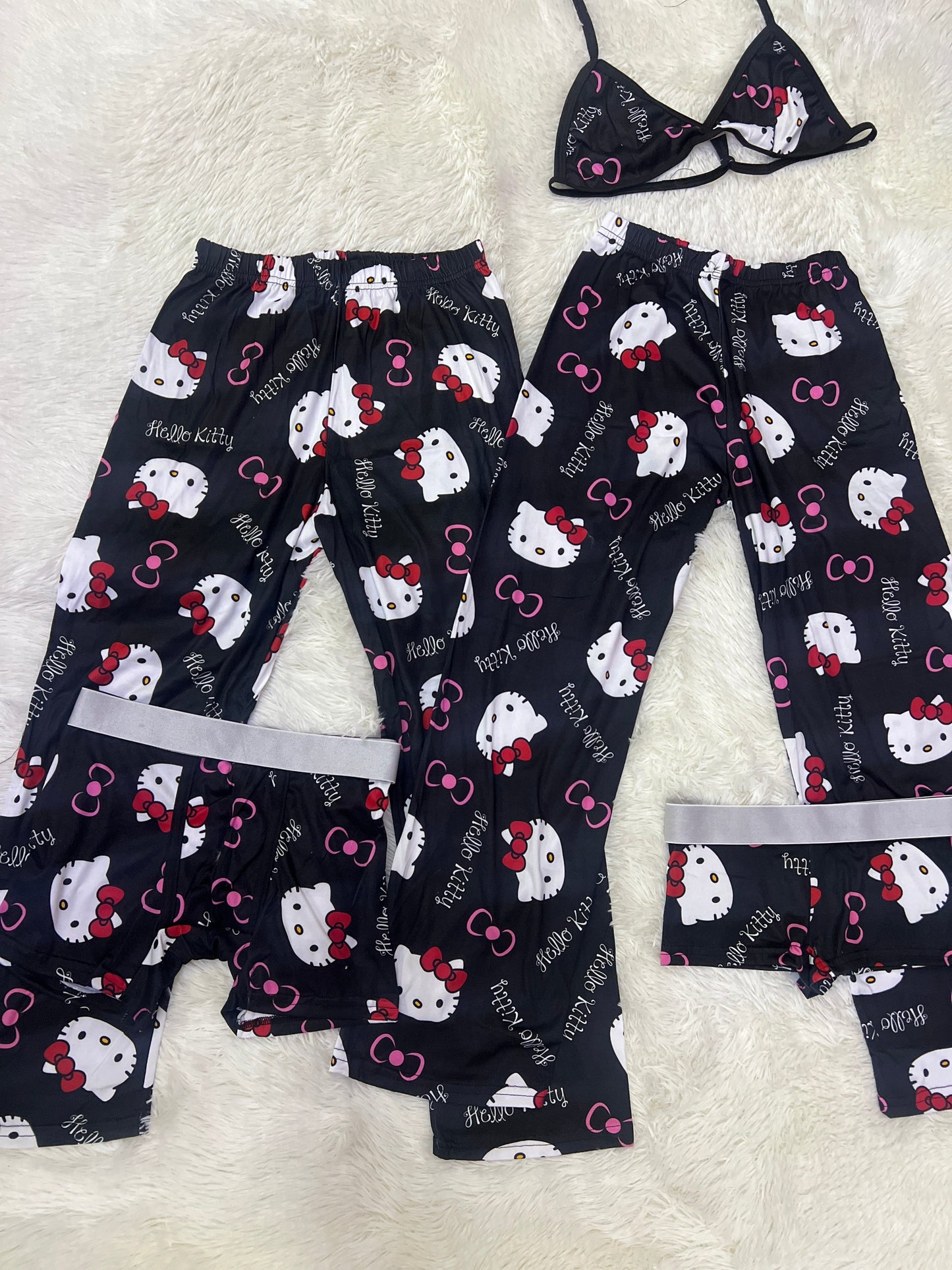 Hello Kitty Black Duo de pijama 5 piezas