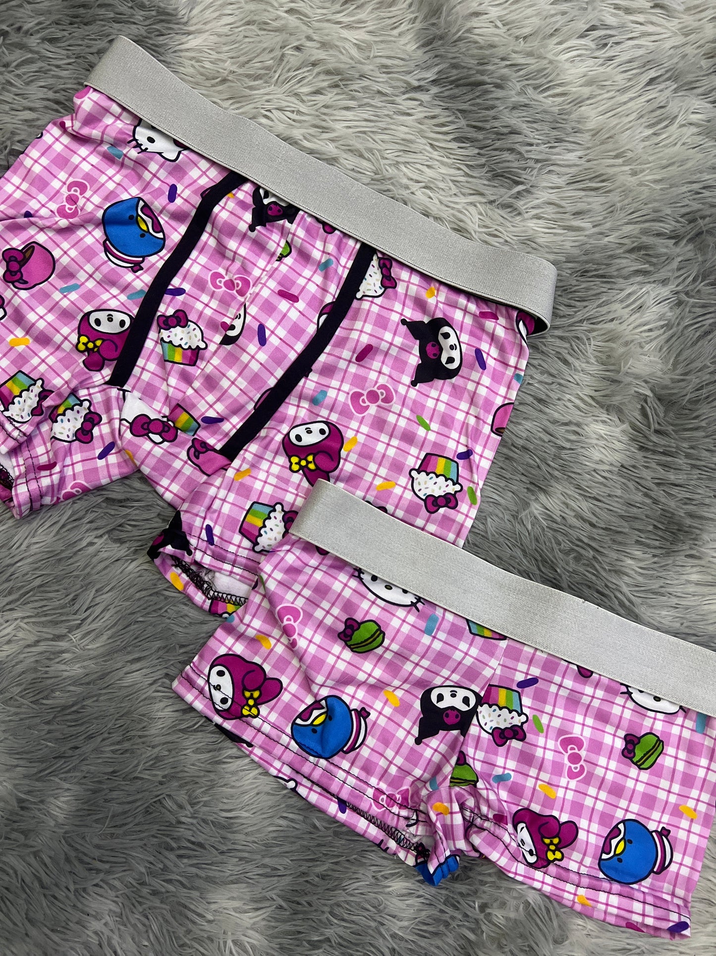 Hello Kitty Plaid Sin Color Duo Unitalla Con boxer