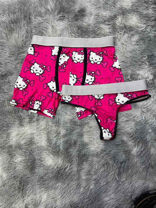 Hello Kitty Rosa duo unitalla con tanga